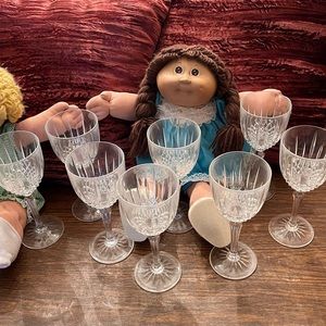 Mikasa crystal wine glasses.VINTAGE